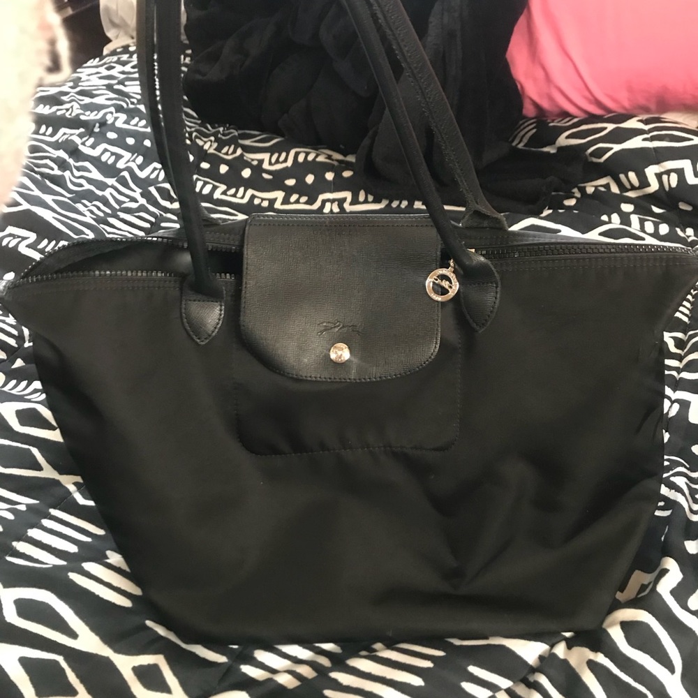 Medium black long champ